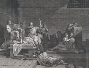 La muerte de Sócrates, 1790 de Jean François Pierre Peyron