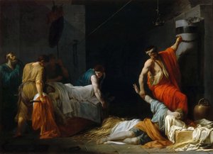 El funeral de Milcíades de Jean François Pierre Peyron