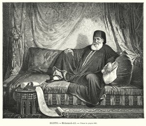 Muhammad Ali, virrey otomano de Egipto (litografía) de Jean Francois Portaels