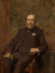 Autorretrato (óleo sobre lienzo) de Jean Francois Portaels