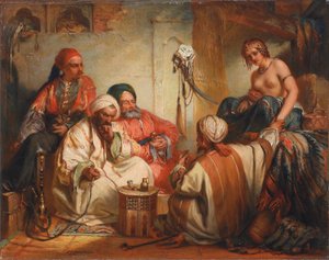 El mercado de esclavos, 1853 de Jean Francois Portaels
