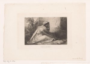 Mujer árabe sentada de Jean Francois Portaels