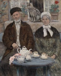 Tarde de té de Jean Francois Raffaelli