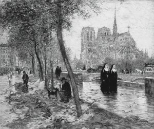 Notre Dame de París, 1890-95 de Jean Francois Raffaelli