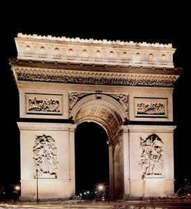 Vista del Arco de Triunfo realizado por Jean Francois Chalgrin (1739-1811) de Jean Francois Therese Chalgrin