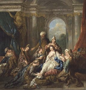 El tocador de Esther de Jean François de Troy