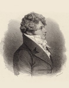 Retrato del pianista y compositor Daniel Steibelt 1765-1823, 1834 de Jean François Benard