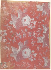 Diseño para seda estampada, ca. 1780-1825