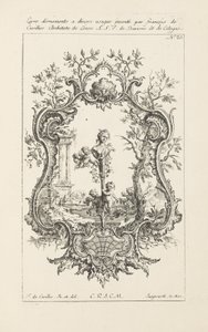 Diseño para cartucho de Jean François Cuvilliés