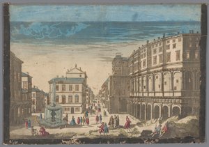 Vista del Teatro de Marcellus en Roma