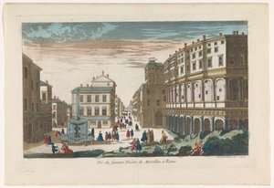 Vista del Teatro de Marcellus en Roma Vue du fameux Theatre de Marcellus en Roma (título sobre objeto) de Jean François Daumont