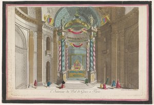 Vista del interior de la iglesia de Val-de-Grâce en París
L