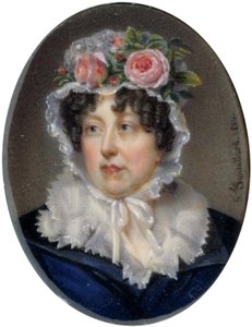 Pulsera con retrato de Lady Susan Murray de Jean François Gérard Fontallard