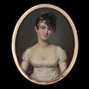 Retrato de Madame Récamier, nacida Julie Bernard 1777-1849, ca 1805 de Jean François Gérard Fontallard