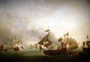 Combate naval de la isla de Granada de Jean Francois Hue