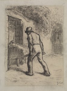 Estudio para Hombre con una Carretilla