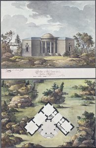 Pabellón en el jardín inglés de Jean François Thomas de Thomon