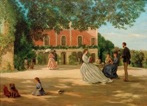 La terraza de Méric de Jean Frederic Bazille