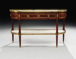 Consola Desserte de Luis XVI de Jean Frederic Birckel