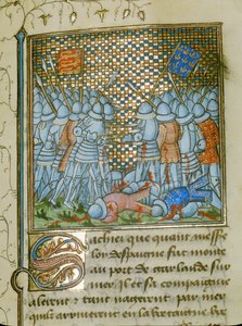 Batalla entre franceses e ingleses en la costa de Bretaña ...