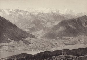 Vista desde el Rigi Kulm (foto en blanco y negro) de Jean Gaberell