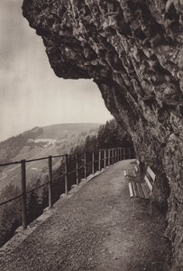 Vista del Rigi Kaltbad (foto en blanco y negro) de Jean Gaberell