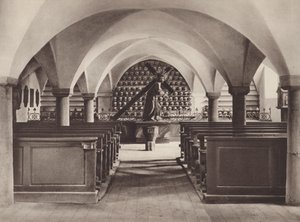 Suiza: Stans, la capilla de los muertos (foto b/n) de Jean Gaberell