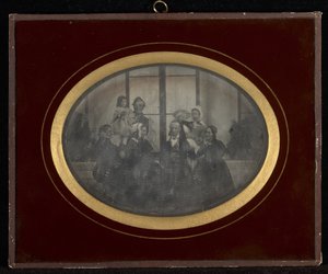 Retrato de grupo de ocho miembros del círculo Eynard-Lullin de Jean Gabriel Eynard