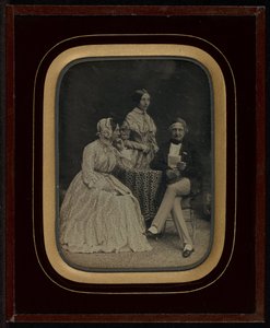 Retrato de Jean Gabriel y Anne-Charlotte-Adélaide Eynard con Madame Charrière de Jean Gabriel Eynard