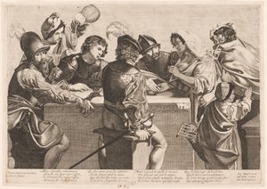 La adivina de Jean Ganière after Valentin de Boullogne
