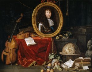 Alegoría de Luis XIV, Protector de las Artes y las Ciencias de Jean Garnier