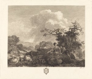 Annette a los veinte años de Jean Godefroy after Jean Honoré Fragonard