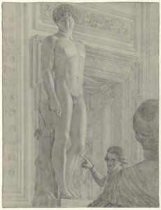 Estatua de Antinoo Albania en el Museo Capitolino de Roma