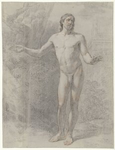 Desnudo masculino de pie, de frente de Jean Grandjean