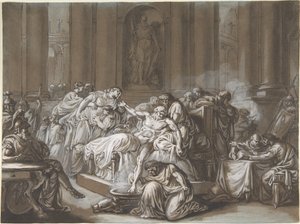 La muerte de Séneca de Jean Guillaume Moitte