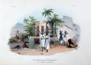 Porteadores de Palanquines, 1828 de Jean Henri Marlet