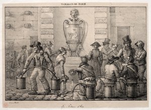 Escenas de París: Los aguadores de Jean Henri Marlet