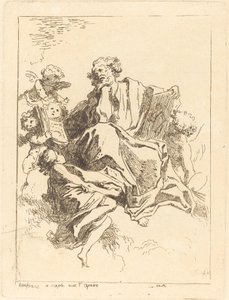 San Lucas de Jean Honoré Fragonard after Giovanni Lanfranco