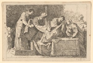 La circuncisión de Jean Honoré Fragonard after Jacopo Tintoretto