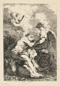 La visión de San Jerónimo de Jean Honoré Fragonard after Johann Liss