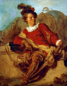 Abad de Saint-Non, vestido a la española, por Jean Honore Fragonard (1732-1806)
