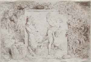 Bacanal, 1763 de Jean Honore Fragonard