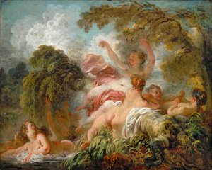 Bañistas Les baigneuses de Jean Honore Fragonard