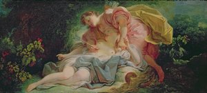 Céfalo y Procris (óleo sobre lienzo) de Jean Honore Fragonard