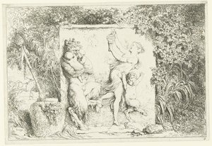 Danza de sátiros Bacanales (título de la serie) Ninfas y sátiros (título de la serie) de Jean Honore Fragonard