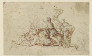 Europa secuestrada por Júpiter en forma de toro de Jean Honore Fragonard