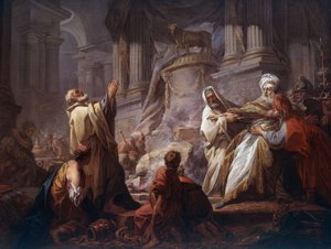 Jeroboam sacrificando a los ídolos - 