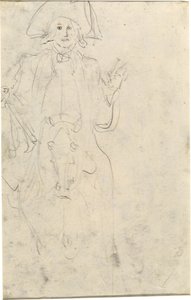 Hombre a caballo [verso] de Jean Honore Fragonard