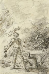 Orlando somete a un bandido con una antorcha de Jean Honore Fragonard
