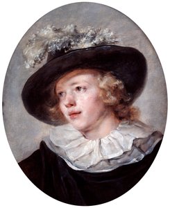 Retrato de un joven, finales del siglo XVIII - principios del siglo XIX de Jean Honore Fragonard